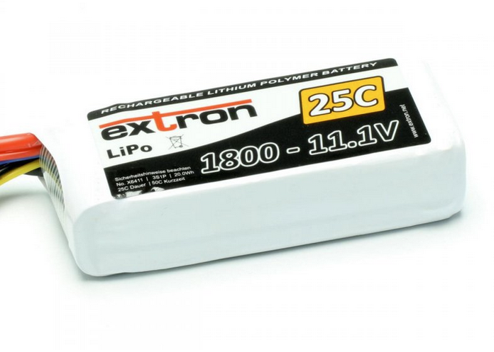 Accu Lipo 1800mAh 3s 25/50C Extron Lipo 3S (11,1V)