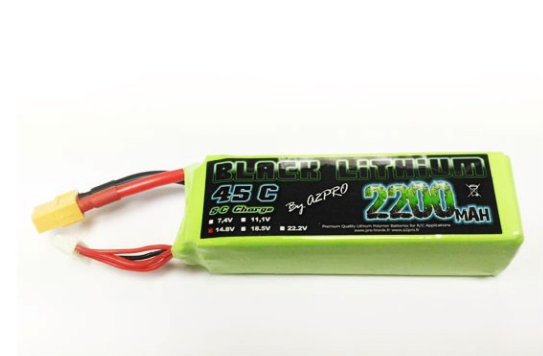 Accu Lipo 2200mAh 4s 45C Black Lithium