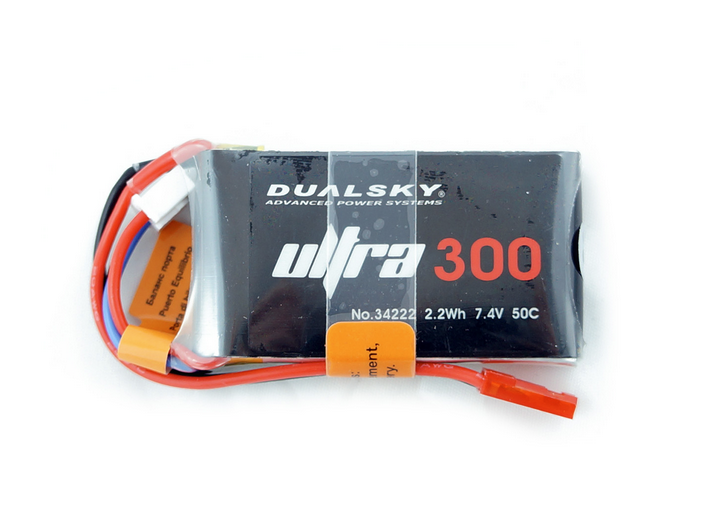 Accu Lipo 300mAh 2s 50C Dualsky