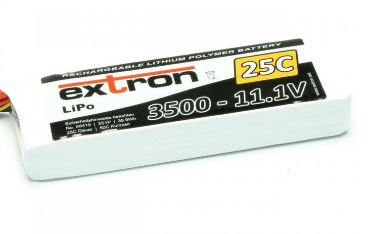 Accu Lipo 3500mAh 3s 25/50C Extron