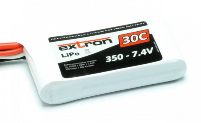 Accu Lipo 350mAh 2S 30C Extron Lipo 2S (7,4v)