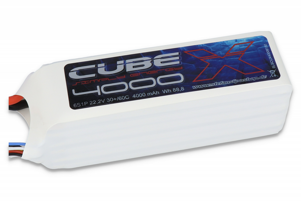 Accu Lipo 4000mAh 6S 30/60C SLS X CUBE