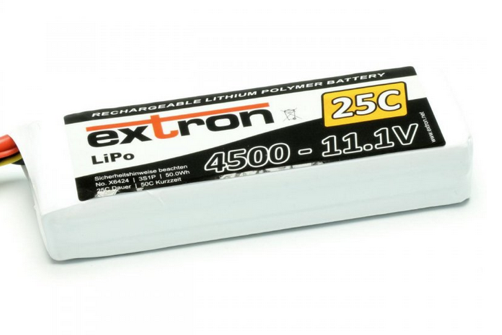 Accu Lipo 4500mAh 3s 25/50C Extron