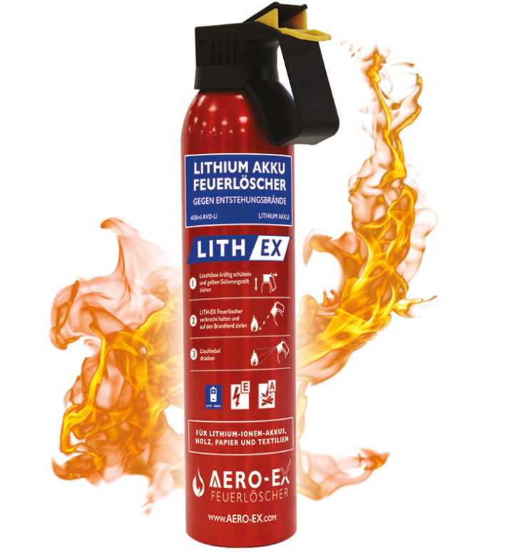 Extincteur Spécial Lipo Lith-EX