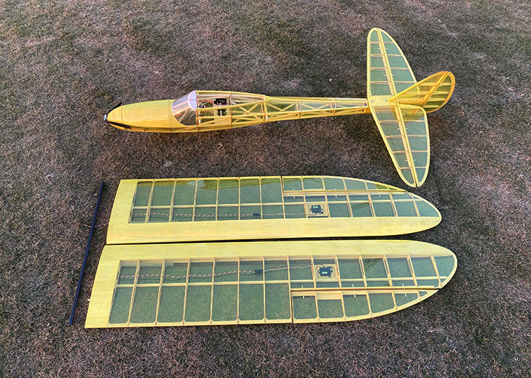 Planeur SB98 2500mm vintage kit à construire Kits à construire