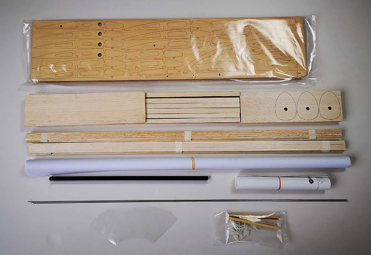Planeur SB98 2500mm vintage kit à construire Kits à construire