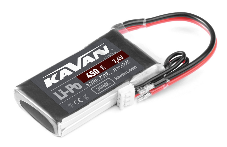 Accu lipo 450mAh 2s Kavan