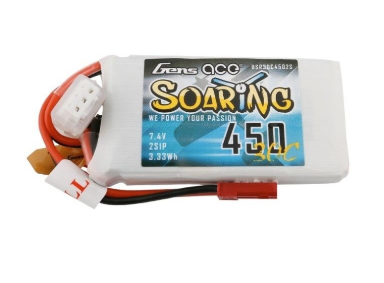 Accu Lipo 450mAh 2s Gens Ace 30C