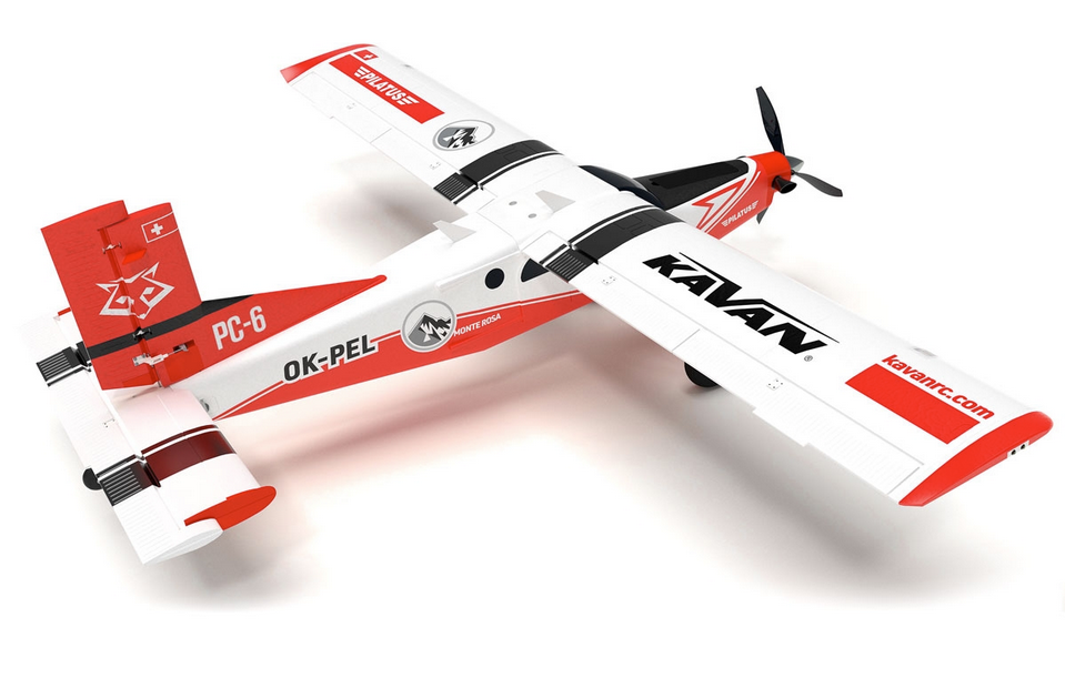 Pilatus PC-6 Porter 1500mm Rouge PNP Kavan Débutant / Trainer