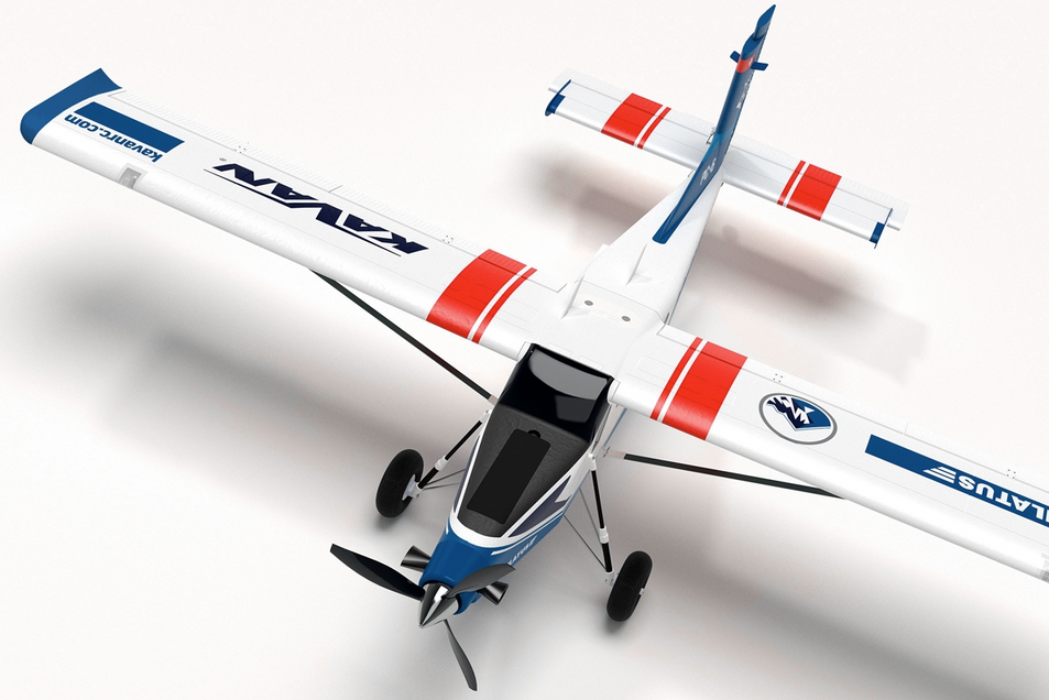 Pilatus PC-6 Porter 1500mm Bleu PNP Kavan Débutant / Trainer