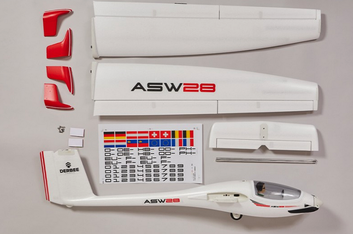 Planeur ASW 28 PNP 2020mm Derbee Planeurs