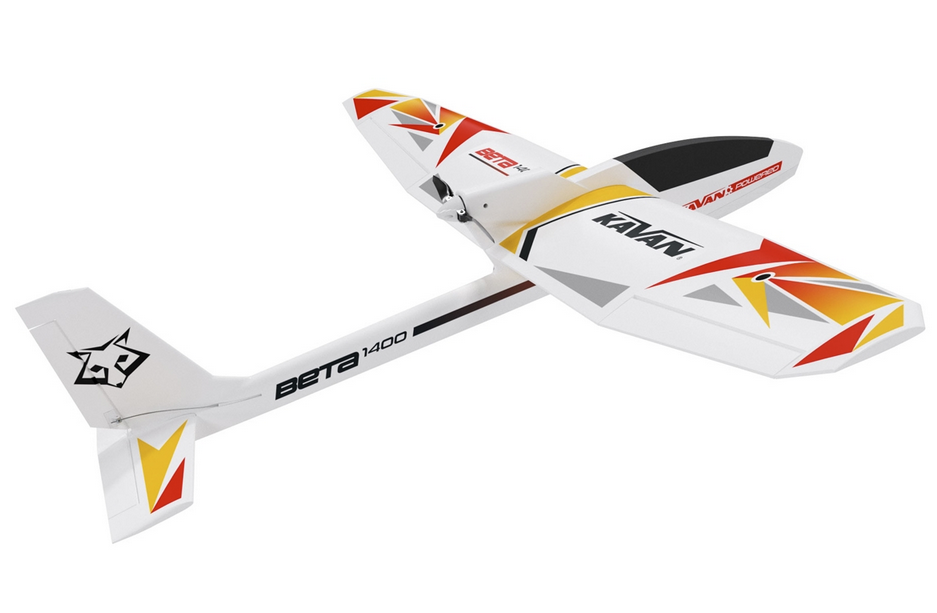 Planeur Beta 1400mm Rouge PNP Kavan Planeurs