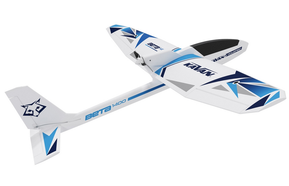 Planeur Beta 1400mm Bleu PNP Kavan Planeurs