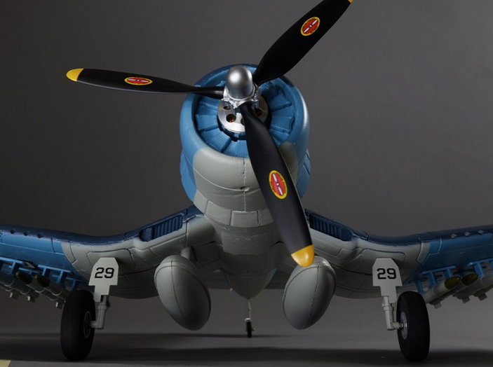 Warbird F4U Corsair bleu PNP 750mm Derbee Warbird