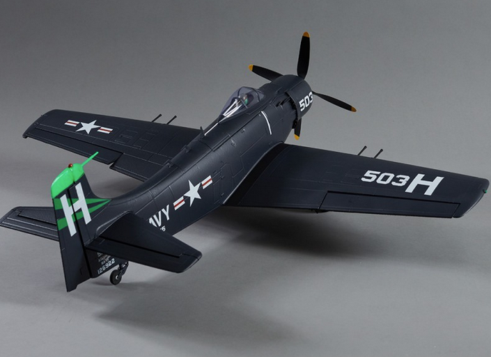 Warbird A1 Skyraider bleu PNP 750mm Derbee