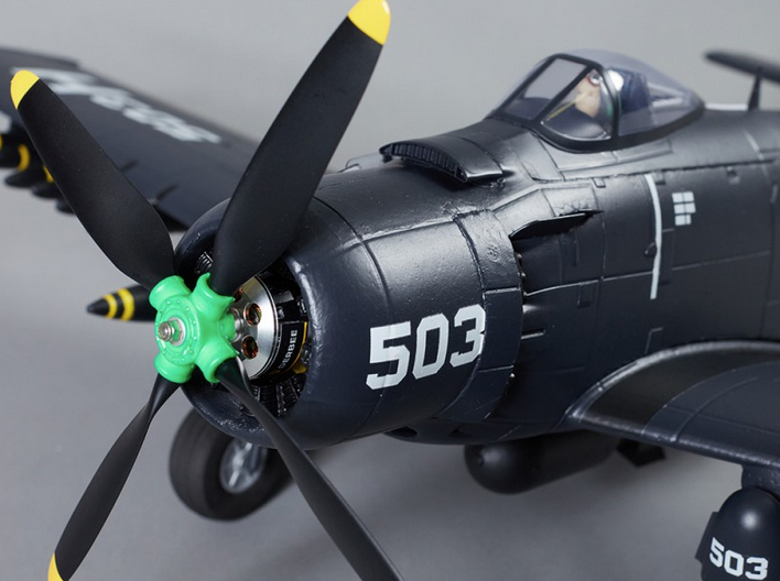 Warbird A1 Skyraider bleu PNP 750mm Derbee Warbird