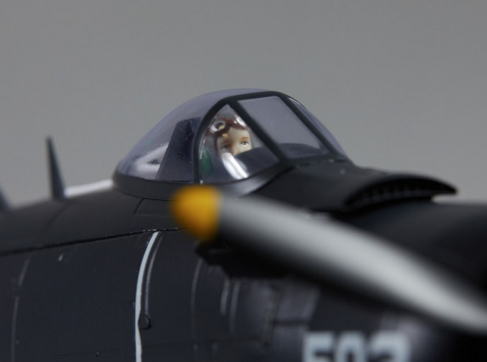 Warbird A1 Skyraider bleu PNP 750mm Derbee Warbird