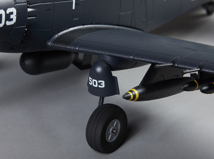 Warbird A1 Skyraider bleu PNP 750mm Derbee Warbird