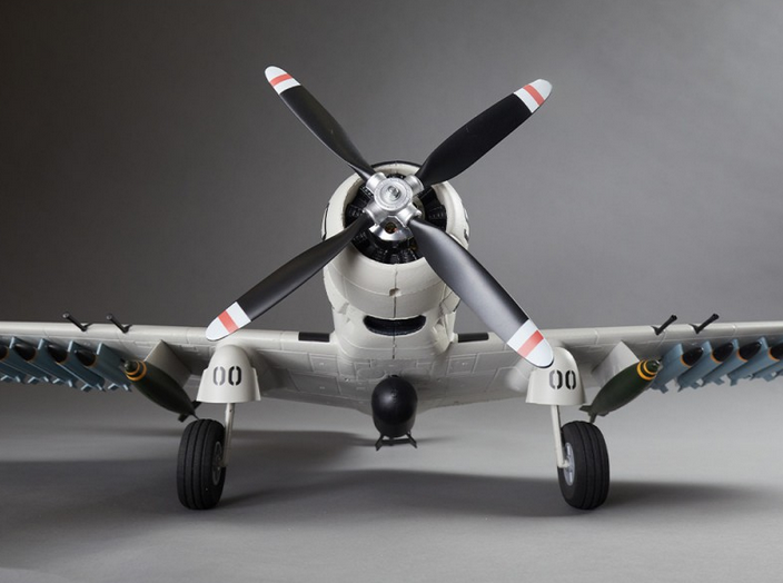 Warbird A1 Skyraider gris PNP 750mm Derbee Warbird