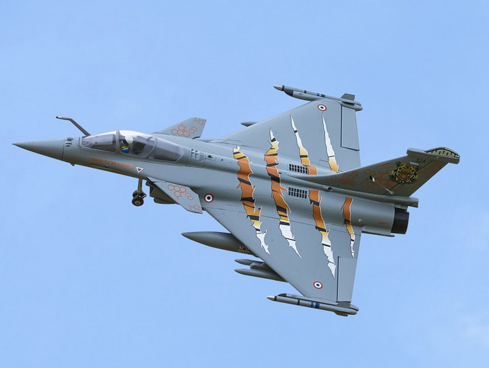 Rafale Gris-Tigre EDF 64mm PNP FMS Jet