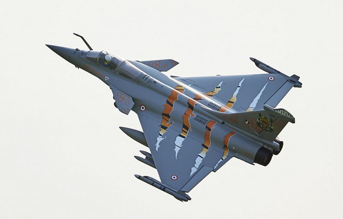 Rafale Gris-Tigre EDF 64mm PNP FMS Jet