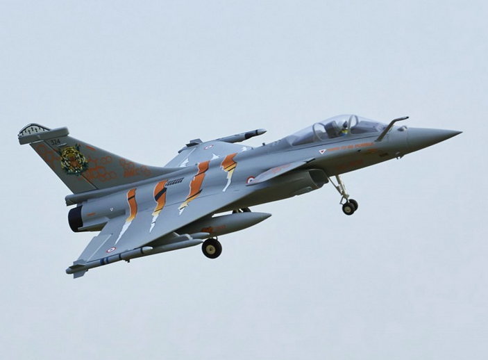 Rafale Gris-Tigre EDF 64mm PNP FMS Jet
