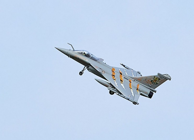 Rafale Gris-Tigre EDF 64mm PNP FMS Jet
