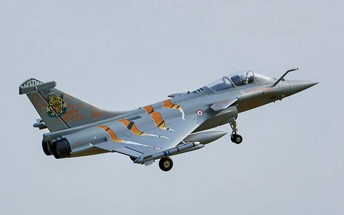 Rafale Gris-Tigre EDF 64mm PNP FMS Jet