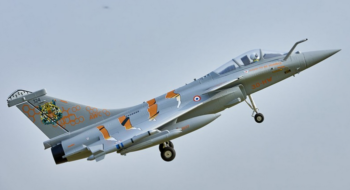 Rafale Gris-Tigre EDF 64mm PNP FMS Jet