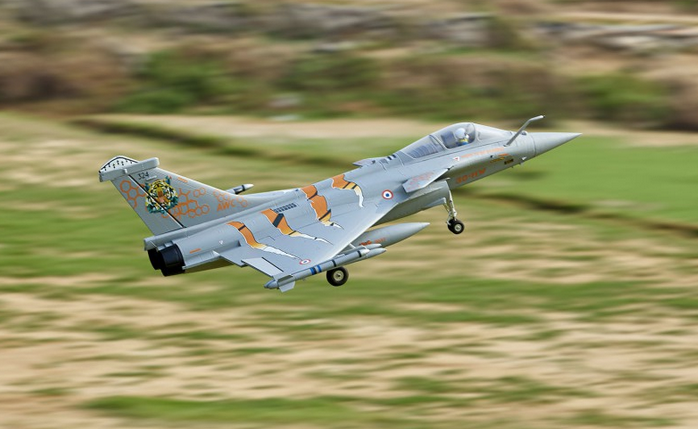 Rafale Gris-Tigre EDF 64mm PNP FMS Jet