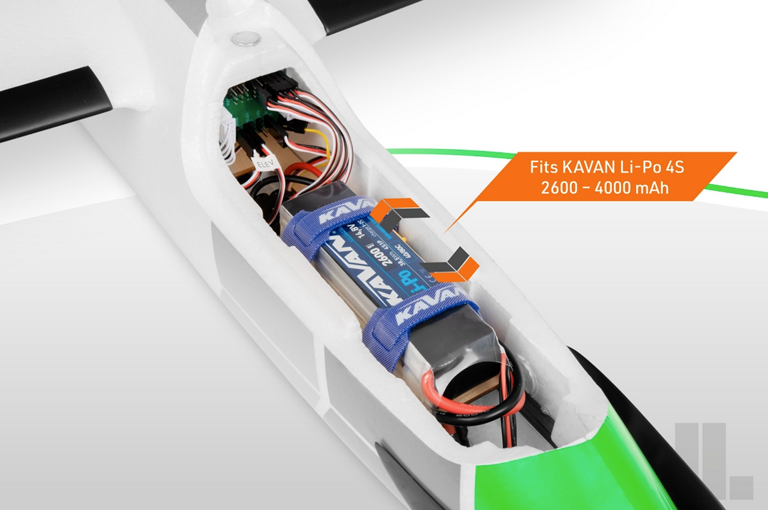 Pulse 2200 mm V2 Vert ARF Kavan Planeurs