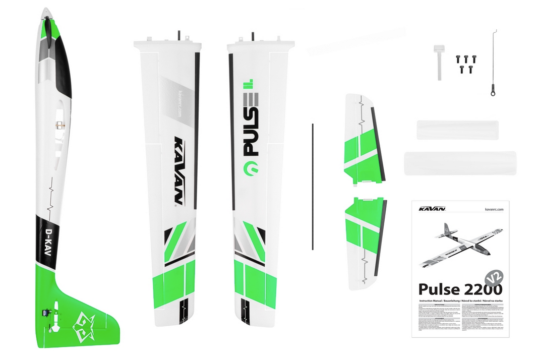 Pulse 2200 mm V2 Vert ARF Kavan Planeurs