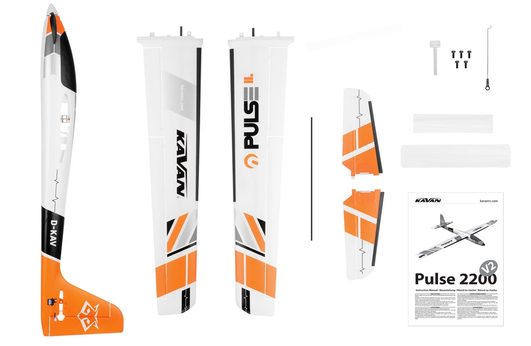 Pulse 2200 mm V2 Orange ARF Kavan Planeurs