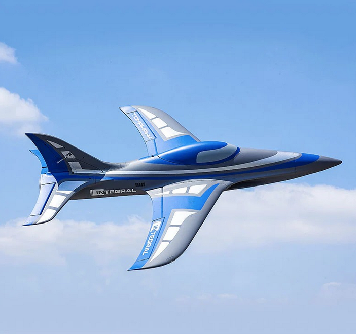 Jet Integral 80mm EDF Bleu PNP FMS Jet