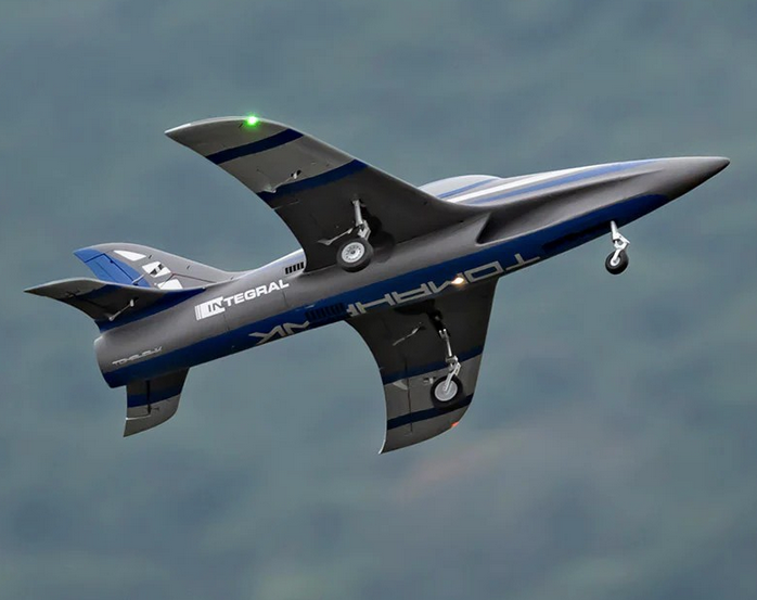 Jet Integral 80mm EDF Bleu PNP FMS Jet