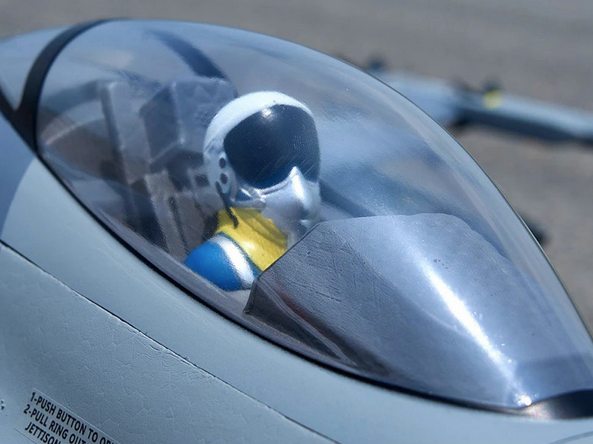 F16 Fighting Falcon EDF 64MM Blue Thunder PNP FMS Jet