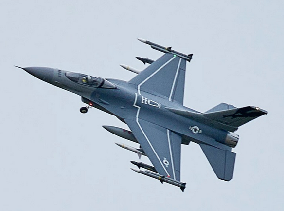 F16 Fighting Falcon EDF 64MM Gris PNP FMS Jet