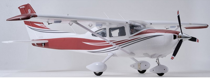 Cessna 182 Skylane Rouge 1500mm PNP FMS Débutant / Trainer