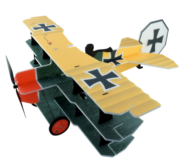 Lil Fokker jaune et vert Rc factory 