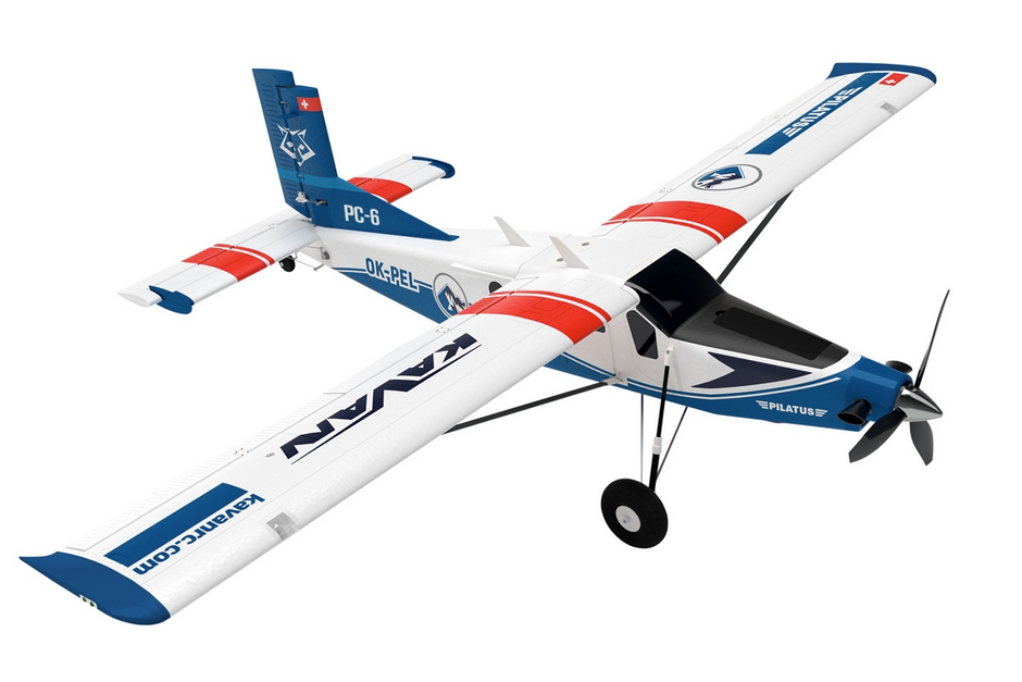 Pilatus PC-6 Porter 1500mm Bleu PNP Kavan Débutant / Trainer