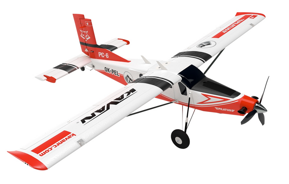 Pilatus PC-6 Porter 1500mm Rouge PNP Kavan Débutant / Trainer