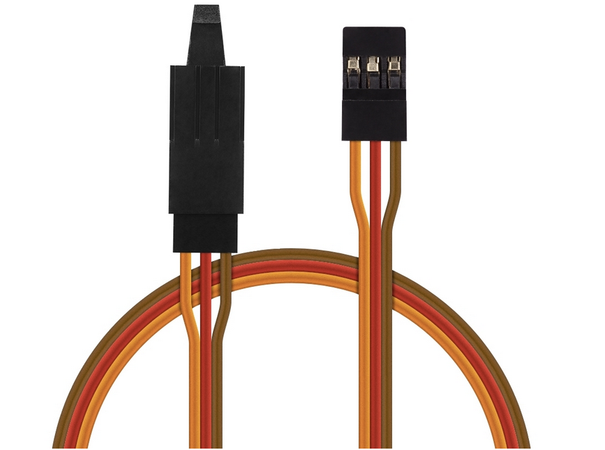 Rallonge servo 15cm avec clip de sécurité