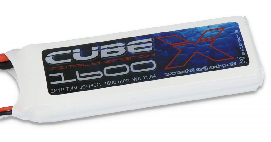 SLS X-CUBE 1600mAh 2S1P 7,4V 30C/60C