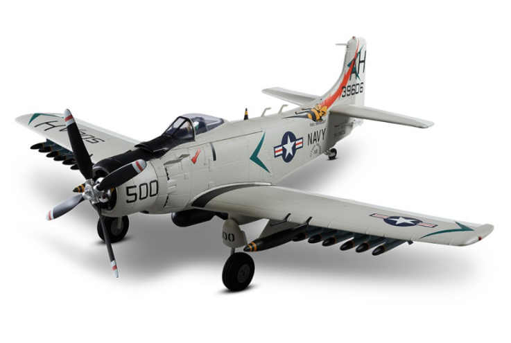 Warbird A1 Skyraider gris PNP 750mm Derbee