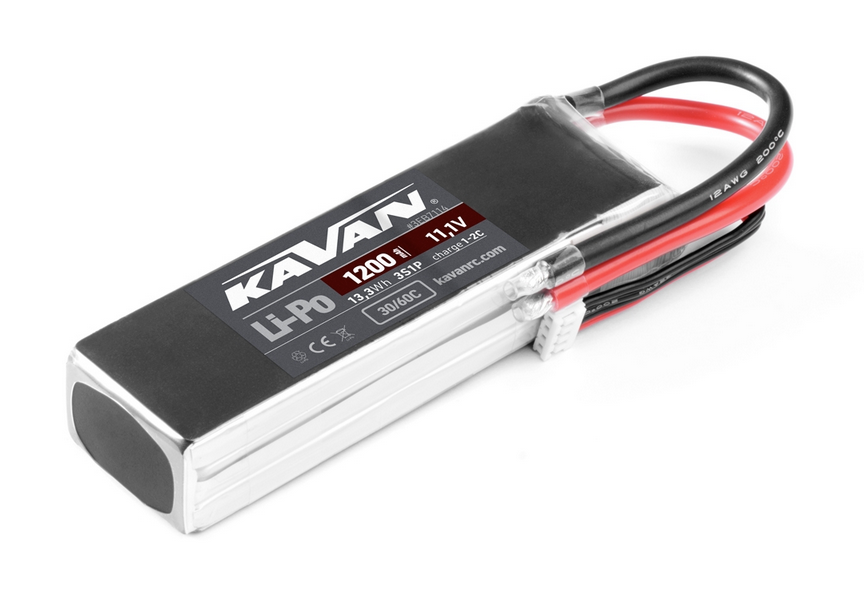 Accu Lipo 1200mAh 3s Kavan 30/60C