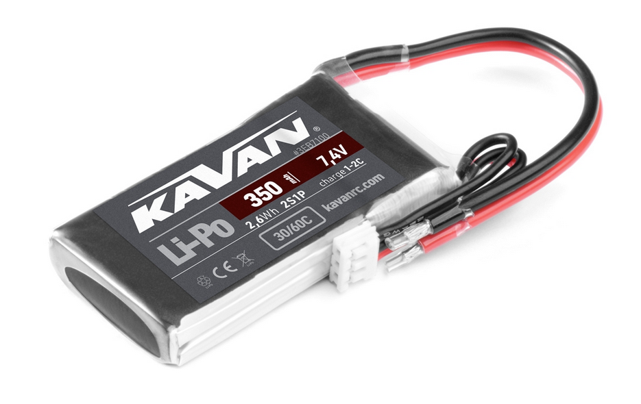 Accu lipo 350mAh 2s Kavan