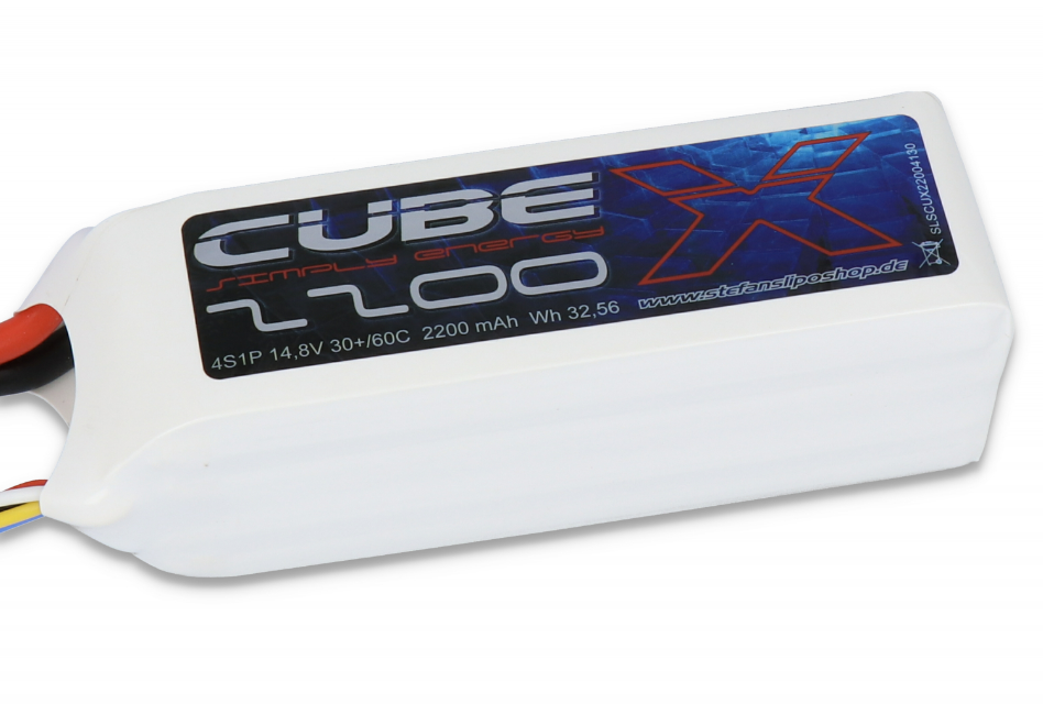 Accu Lipo 2200mAh 4S 30/60C SLS X CUBE Lipo 4S (14,8V)