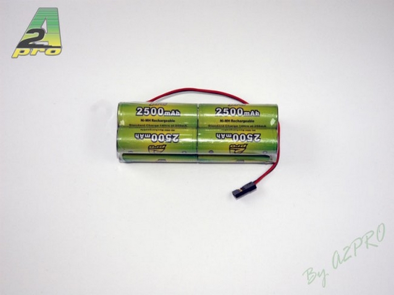 Accu NiMH 9.6V 2500mAh (carré)