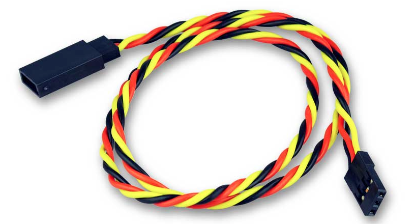 cable rallonge servo 45cm torsade (1pcs)