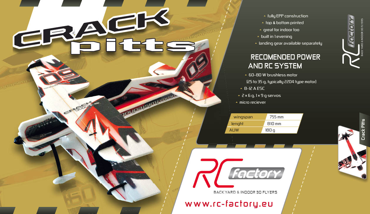 Crack Pitts Jaune Rc Factory